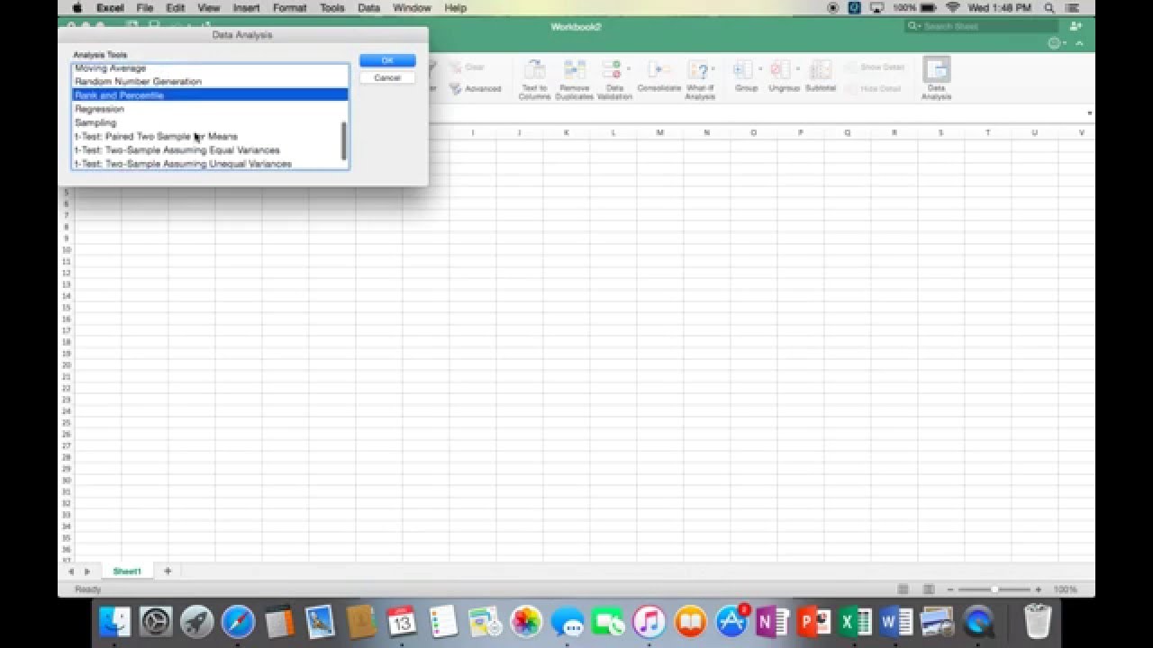 data analysis tool kit for excel in mac